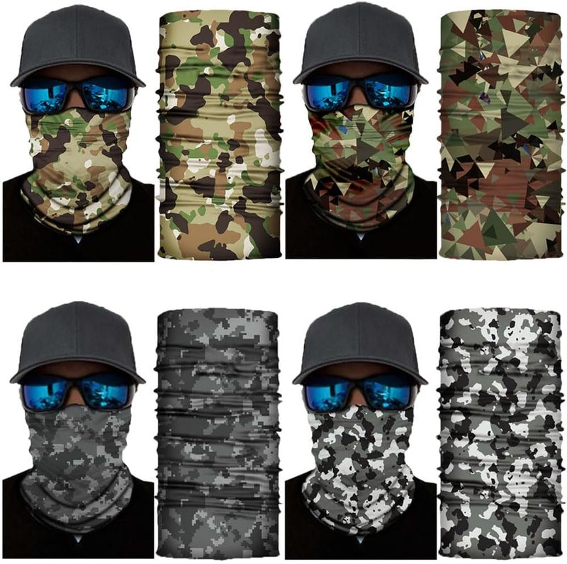 SIDAZON Neck Gaiter Mask,Bandana Gator Face Cover Mask Sun UV Protection,Neck Warmer Balaclava,Tube Face Scarf,Headband for Outdoor - Image 2